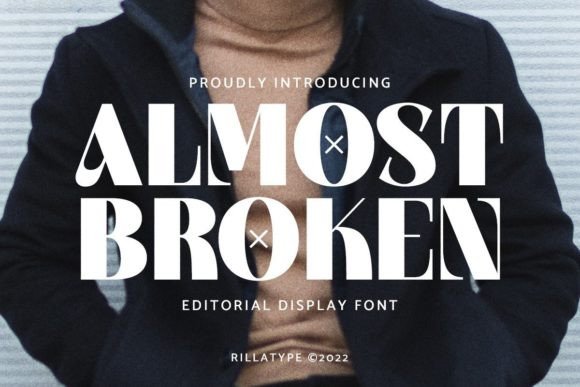 Almost Broken: A Bold, Charming Display Font for Makers