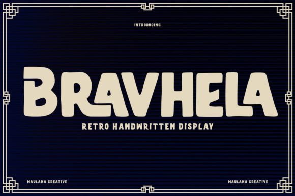 Bravhela: A Retro Display Font That Feels Like Home