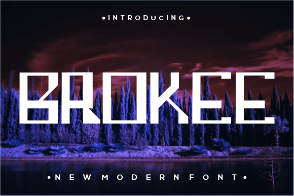 Brokee: A Bold Display Font That Makes Your Brand Instantly Memorable