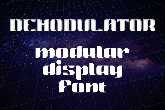 Demodulator: A Futuristic Display Typeface for Editorial Impact