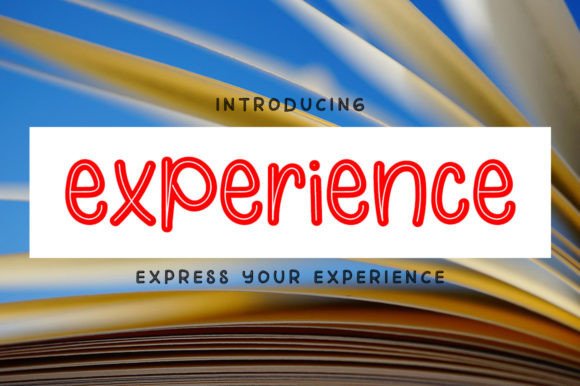 Experience: A Joyful Display Font for Editorial Design