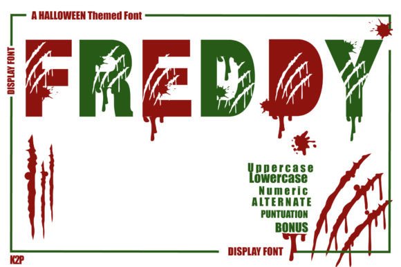 Freddy: A Spooky Display Font with Editorial Charm