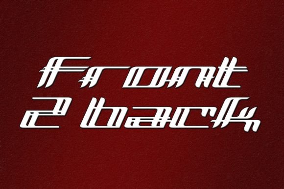 Front 2 Back: A Display Font That Commands Attention—Not Clarity