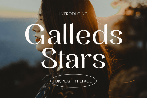 Galleds Stars Display Typeface for Handmade Creators