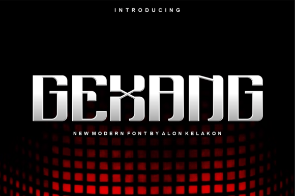 Gexang: A Modern Display Font for Small Business Branding