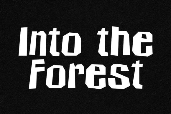 Into the Forest: A Playful Display Font for Digital Branding