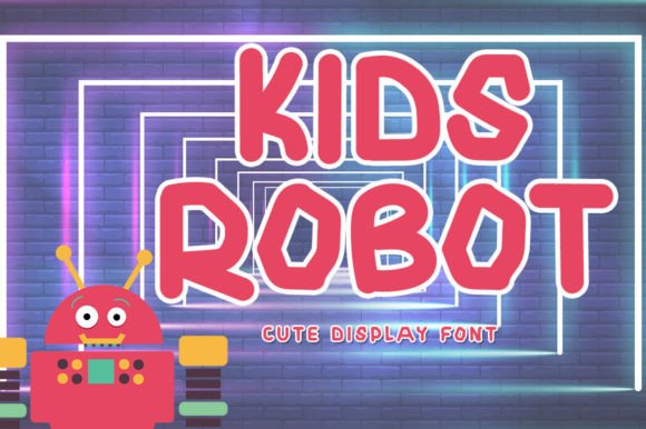 Kids Robot: A Playful, Polished Display Font for Small Brands