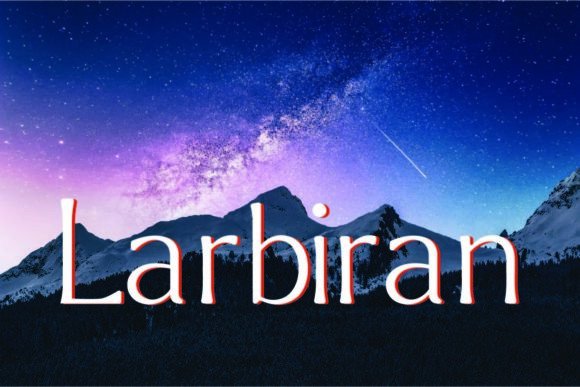 Larbiran Thin: A Refined Display Font for Digital Branding