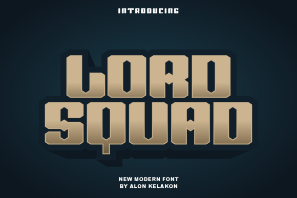 Lord Squad: A Modern Display Font for Editorial Impact
