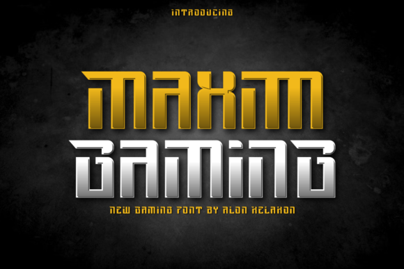 Maxim Gaming: A Modern Display Font for Bold Digital Headlines