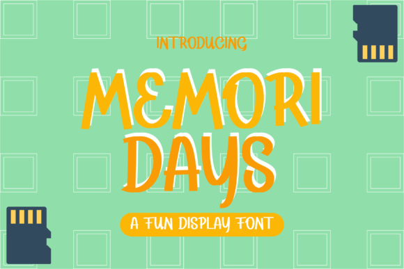 Memoridays: A Whimsical Display Font for Handmade Brands