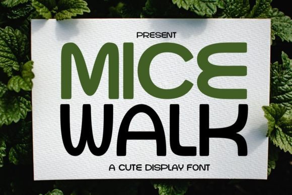Micewalk: A Friendly Display Font That Makes Your Brand Feel Human