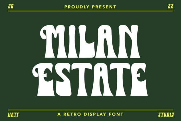 Milan Estate: A Playful Retro Display Font for Editorial Charm