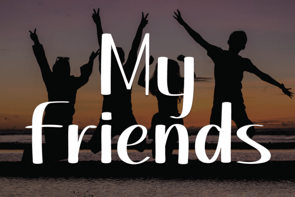My Friends: A Display Font That Feels Like a Thoughtful Pause