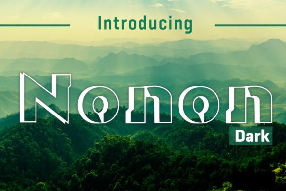 Nonon Dark: A Distinctive Display Font for Digital Design
