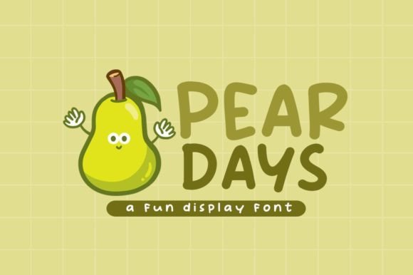 Pear Days: A Playful Display Font That Elevates Small Business Branding