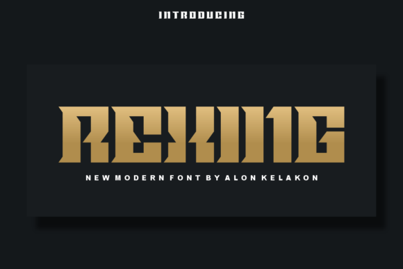 Rexing: A Modern Display Font for Editorial Impact