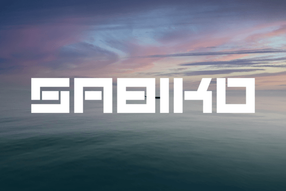 Sabiko: A Bold Display Font for Small Business Branding