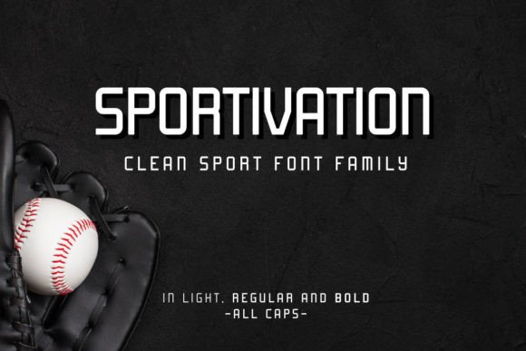 Sportivation: A Bold, Clean Display Font for Crafters