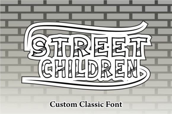 Street Children: A Bold Display Font for Editorial Impact