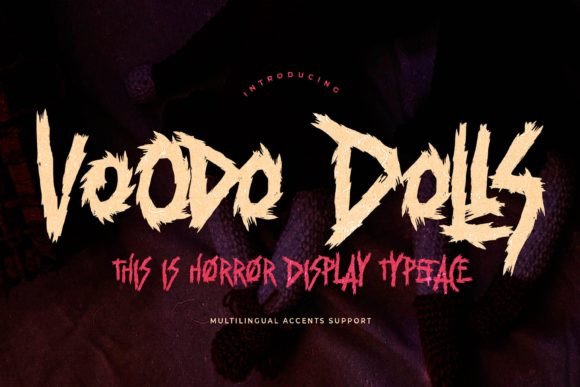 Voodo Dolls: A Bold Display Font That Elevates Small Business Branding