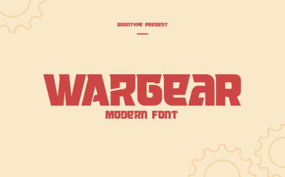 Wargear: A Bold Display Typeface for Editorial Impact
